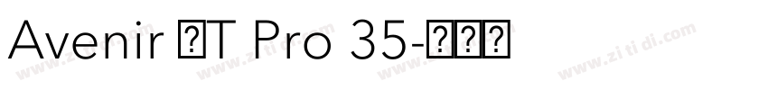 Avenir LT Pro 35字体转换